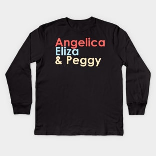 angelica eliza and peggy v2 Kids Long Sleeve T-Shirt